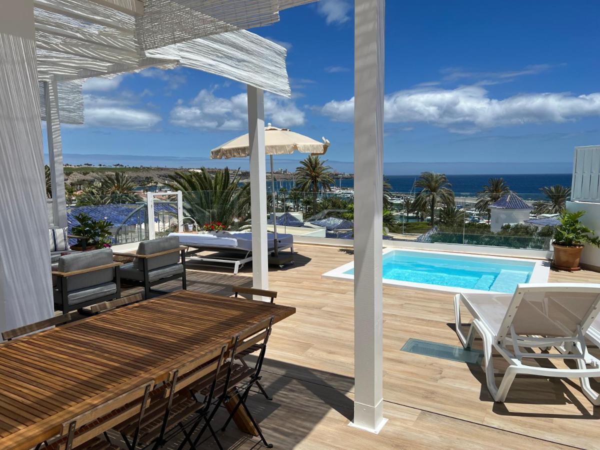 Pasitoblanco Porto Mare 7 Seaview Villa Private Heated Pool Pasito Blanco Exterior foto