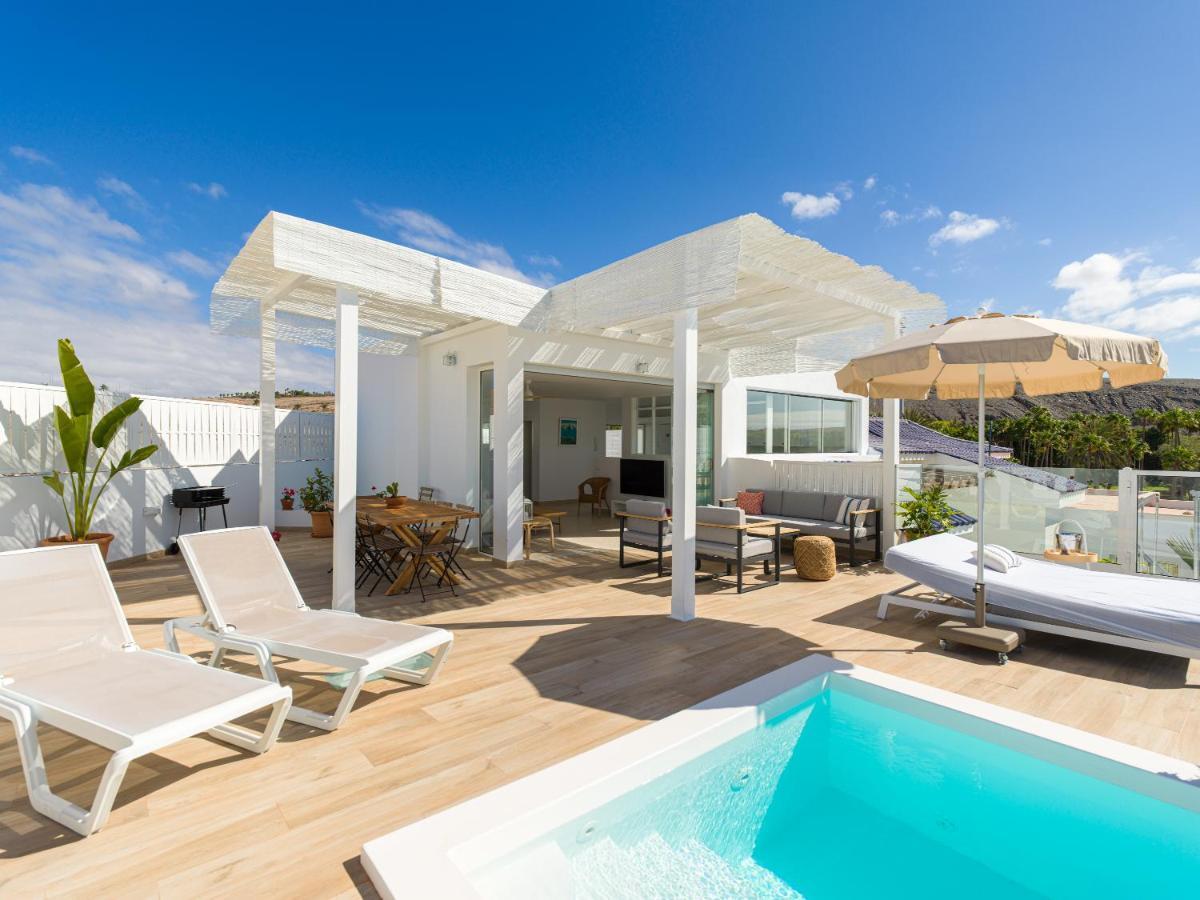 Pasitoblanco Porto Mare 7 Seaview Villa Private Heated Pool Pasito Blanco Exterior foto