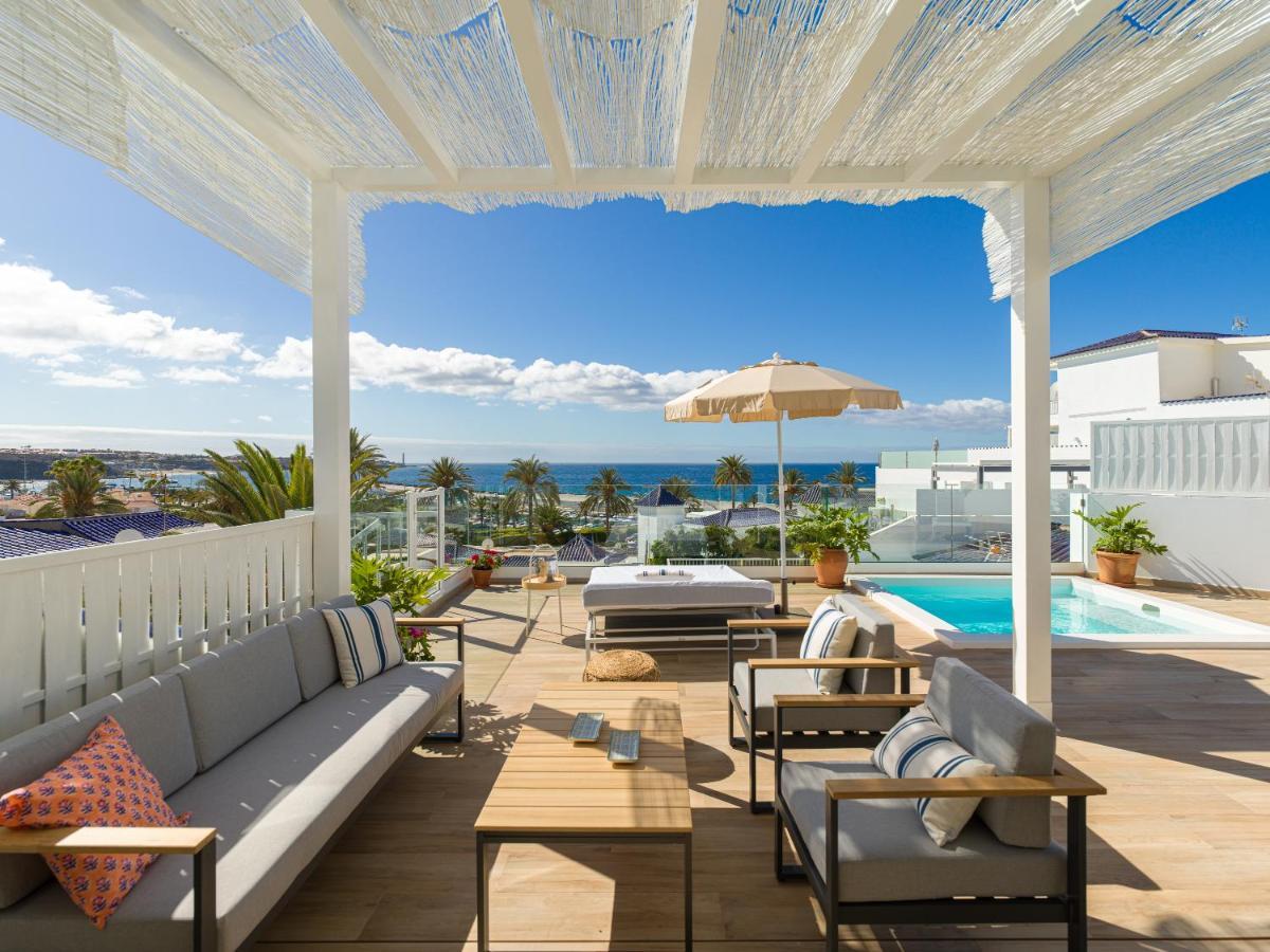 Pasitoblanco Porto Mare 7 Seaview Villa Private Heated Pool Pasito Blanco Exterior foto
